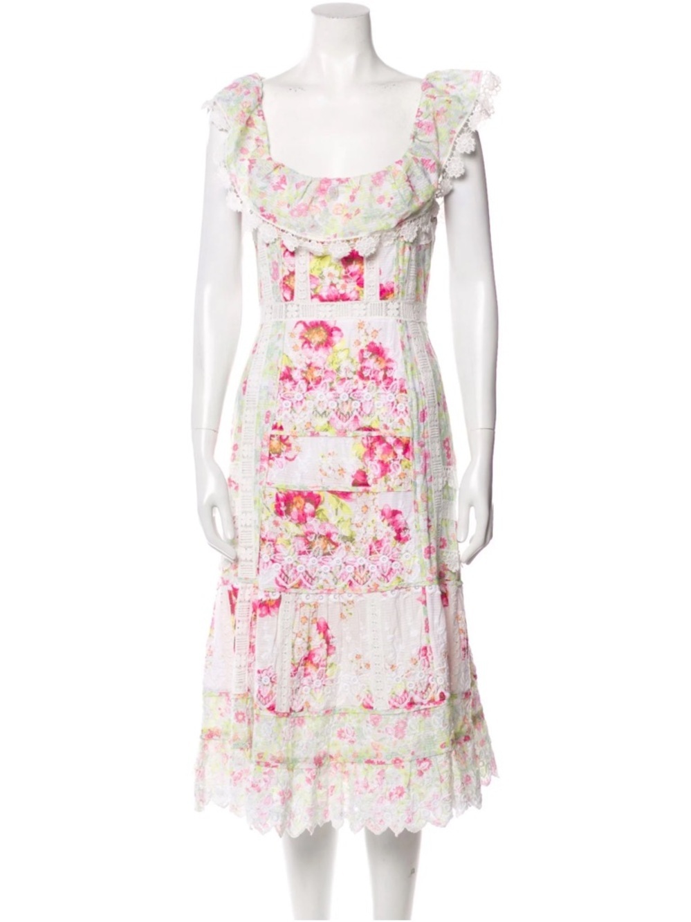 LoveShackFancy Faustine Floral Dress